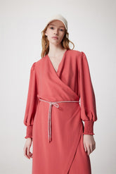 MIDI LYOCELL DRESS